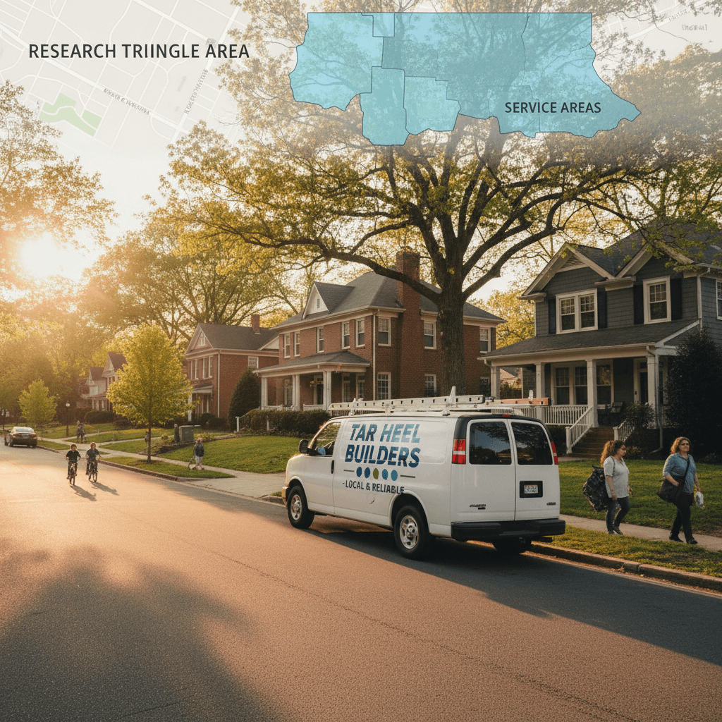 North Carolina neighborhood showing local service area coverage